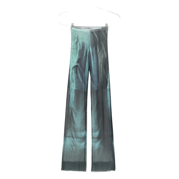 abstract-print trousers
