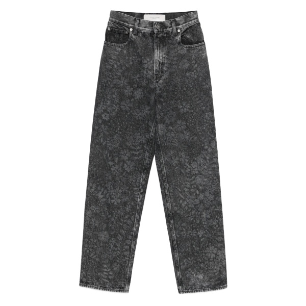 acid-wash cotton jeans