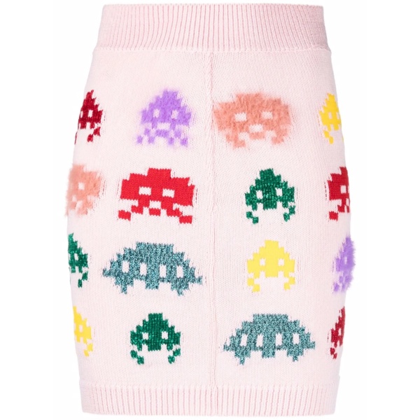 alien intarsia-knit mini skirt