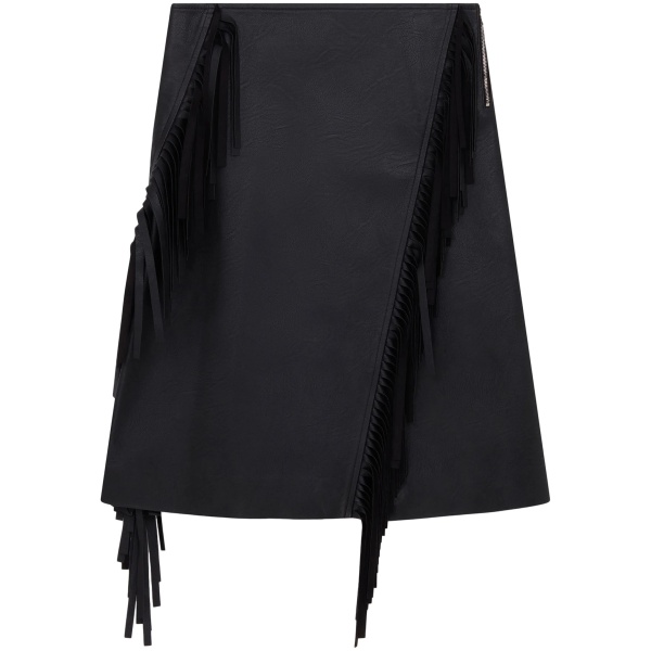 Altermat fringe midi-skirt