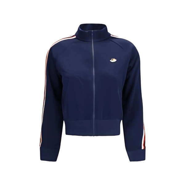 Angels-patch zip-up sweatshirt
