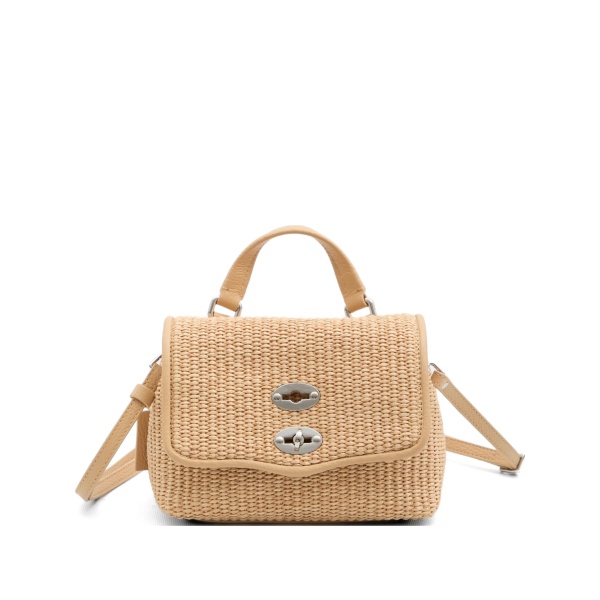 baby Postina Vimini raffia top-handle bag
