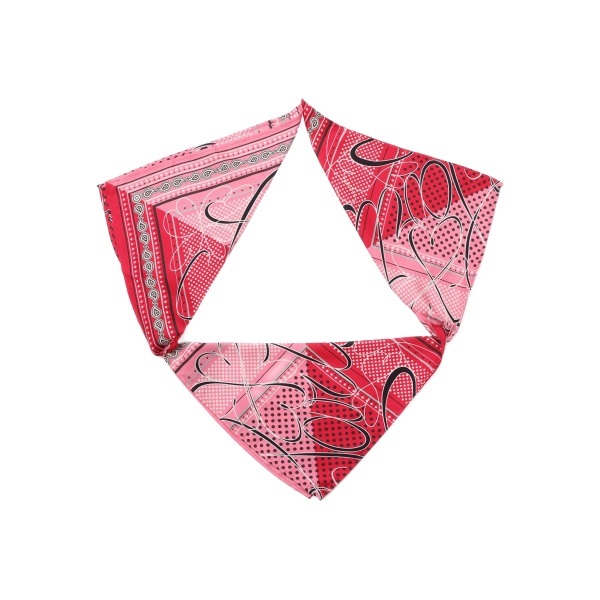 bandana-print silk scarf