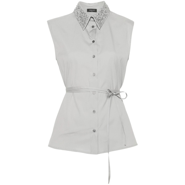 bead-embellished blouse
