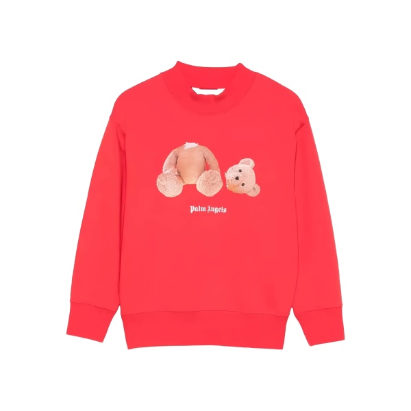 bear-print sweatshirt