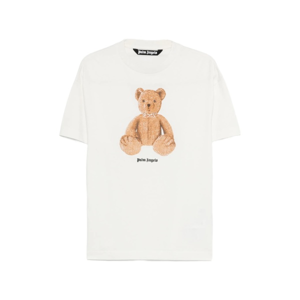 bear-print T-shirt