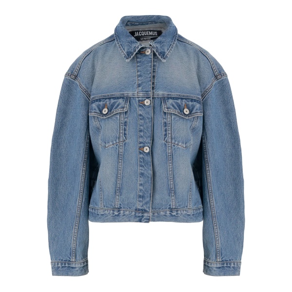 belted denim jacket