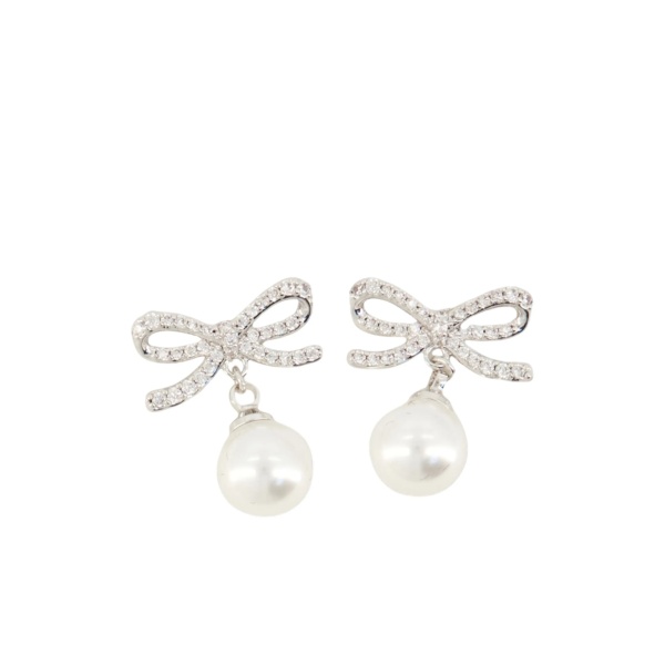 bow-detail earrings