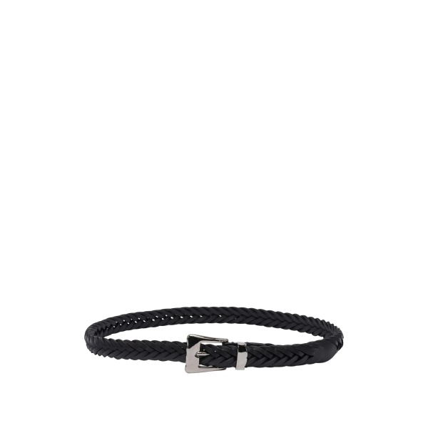 braided leather belt
