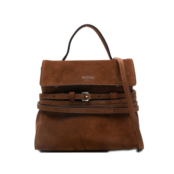 buckle leather shoulder bag