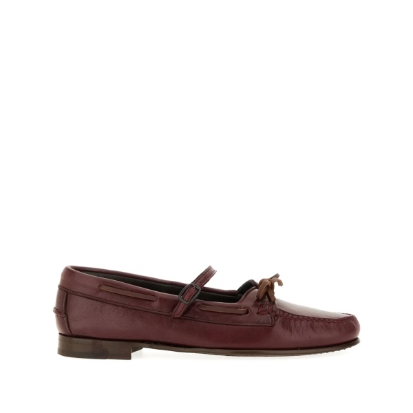 buckle tie loafers