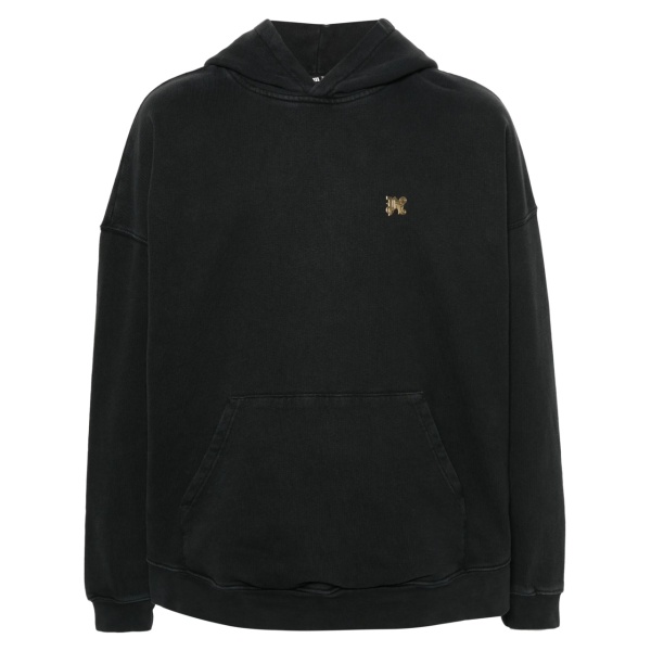 Burning Logo-print cotton hoodie