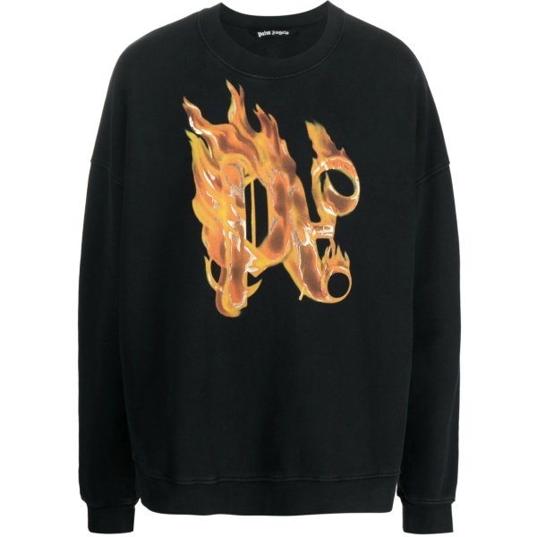 Burning monogram-print sweatshirt