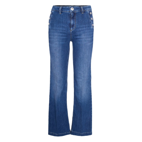 button-detail jeans