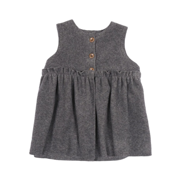 buttoned ruffled gilet