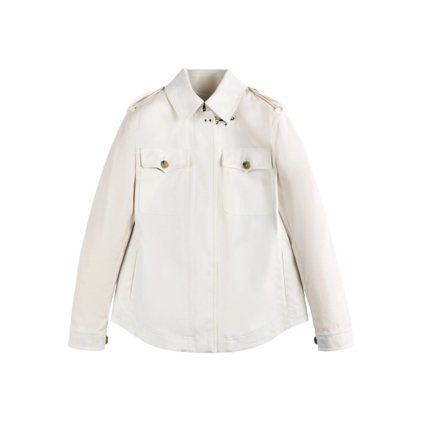 buttoned shirt jacket