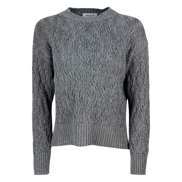 cable-knit wool sweater