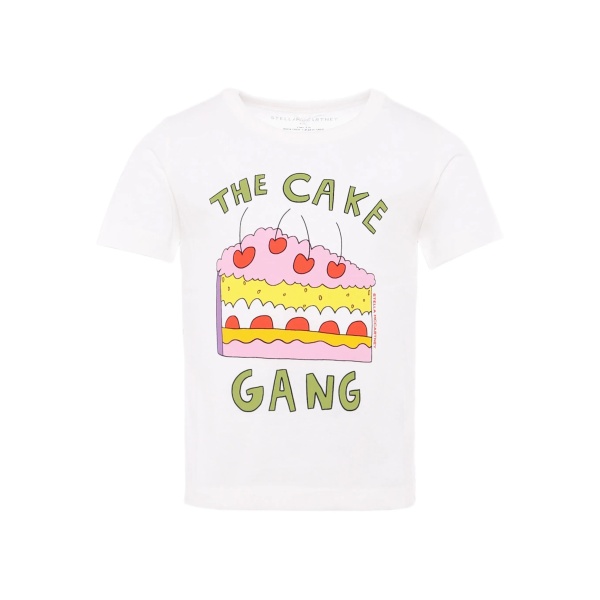 cartoon-print T-shirt