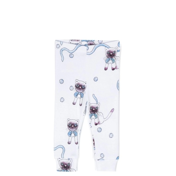 cat graphic-print leggings