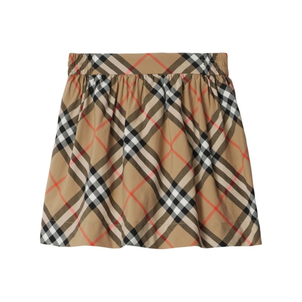 Check cotton skirt