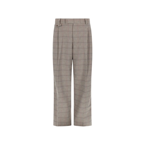 check pattern trousers