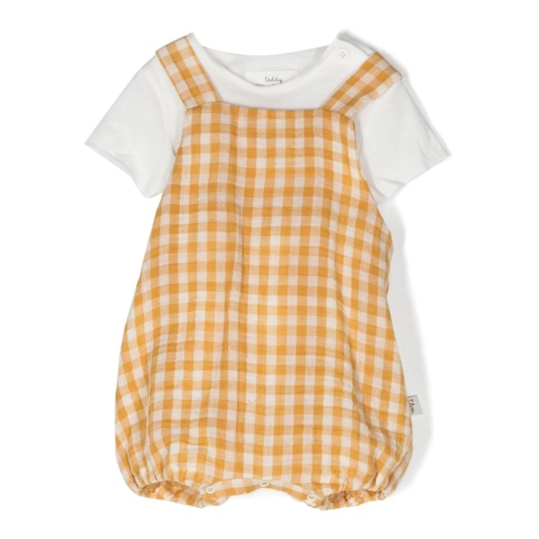 checkerboard romper set