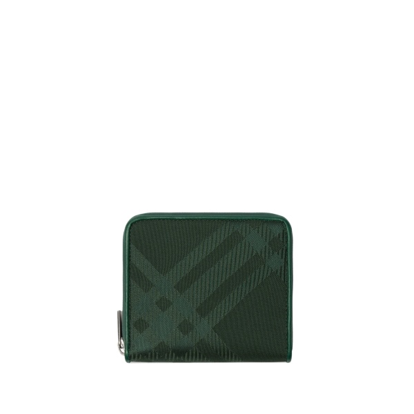 checkered jacquard twill wallet