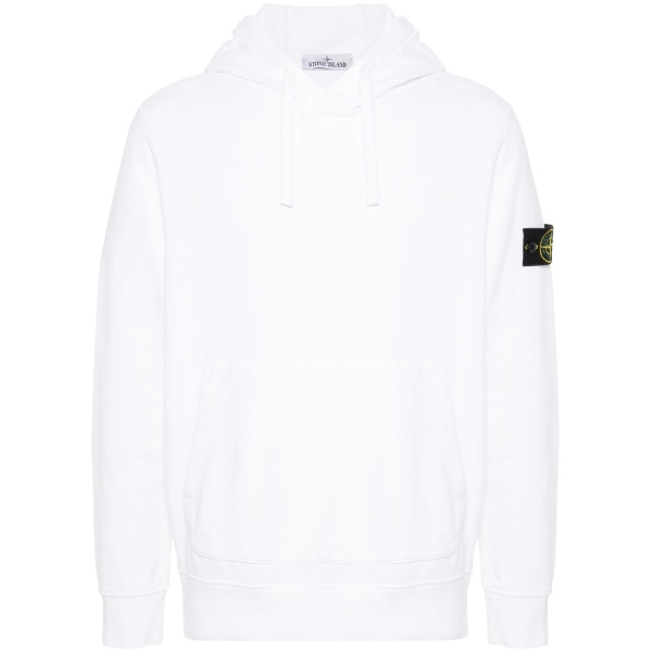 Compass-badge cotton hoodie