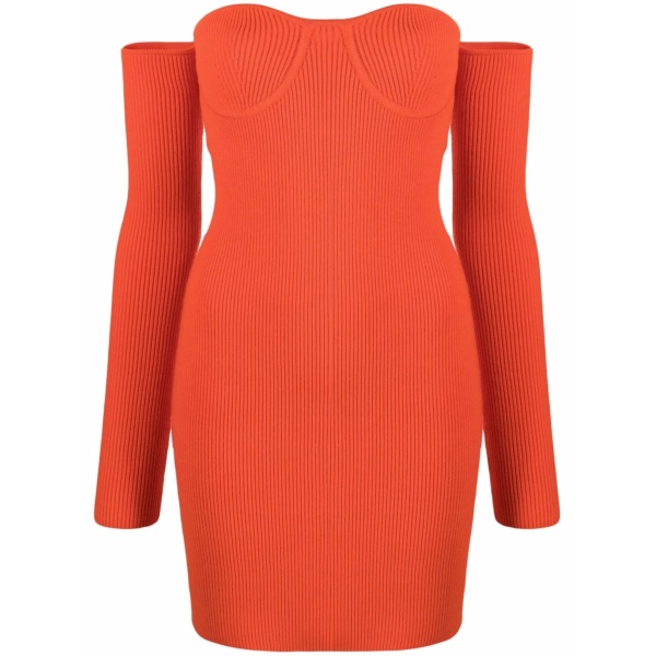 Contour sweetheart-neck mini dress