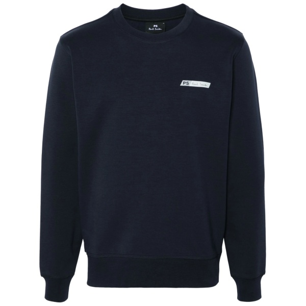 crew-neck long-sleeve sweatshirt