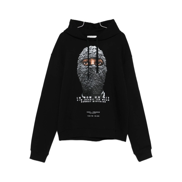 crystal-mask print hoodie