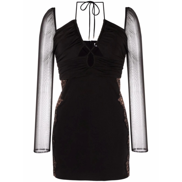 cut-out draped dress
