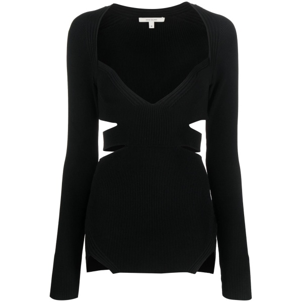 cut-out knitted top