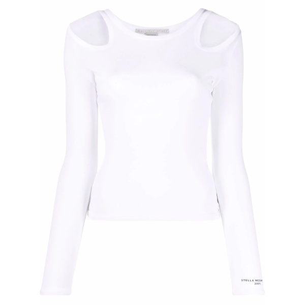 cut-out long-sleeve top