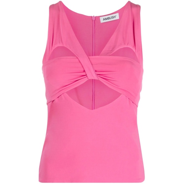 cut-out sleeveless tank top