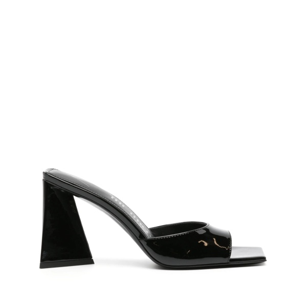 Devon 85mm patent-leather mules
