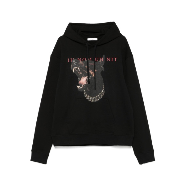 dog-print hoodie