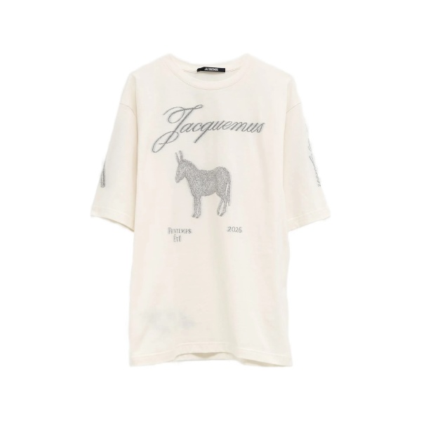 donkey-print jacquard T-shirt