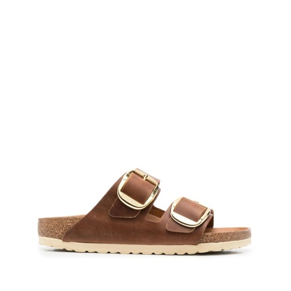 double-strap leather sandals