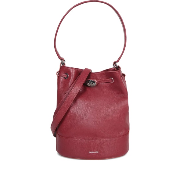 drawstring top handle shoulder bag