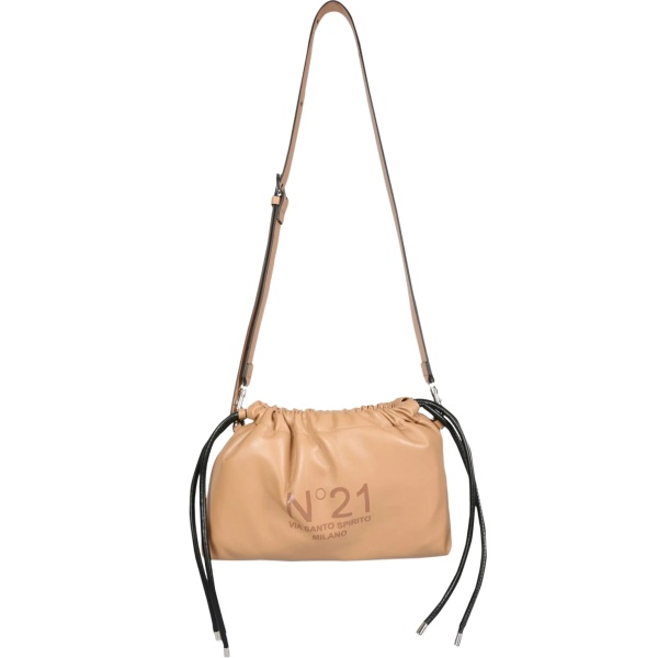 drawstring-top shoulder bag