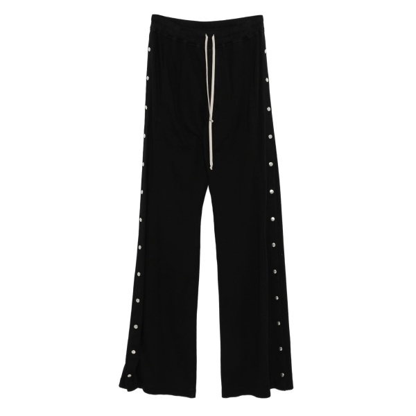 drawstring wide-leg trousers