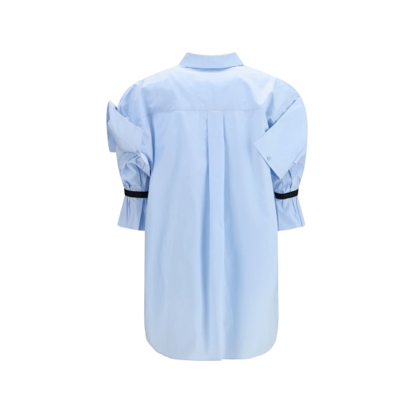 elasticated-sleeve shirt