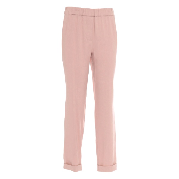 elasticated-waist trousers