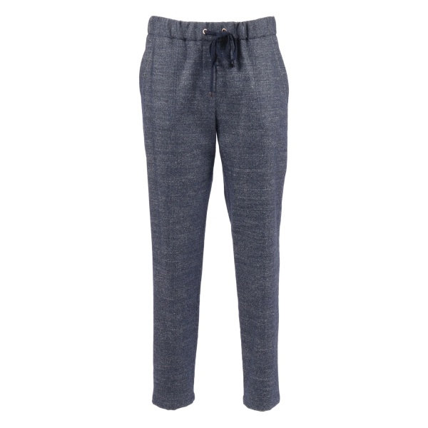 elasticated-waistband trousers