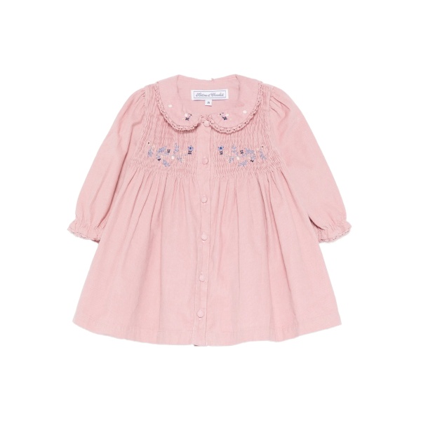 embroidered collared dress