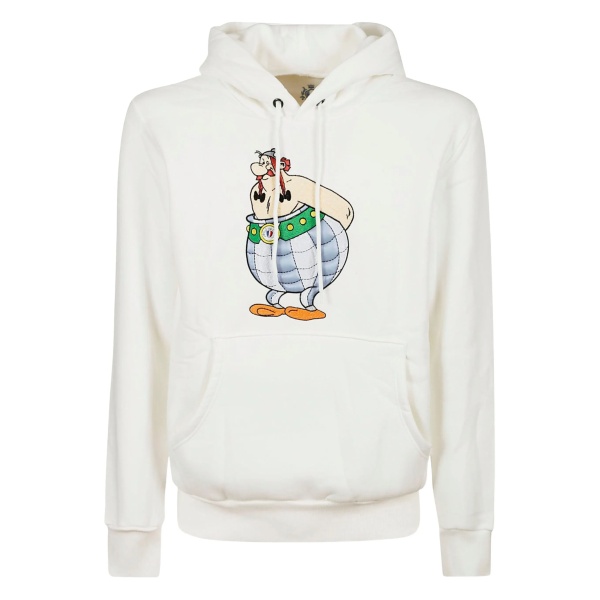 embroidered-detail hoodie