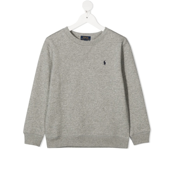 embroidered logo sweatshirt