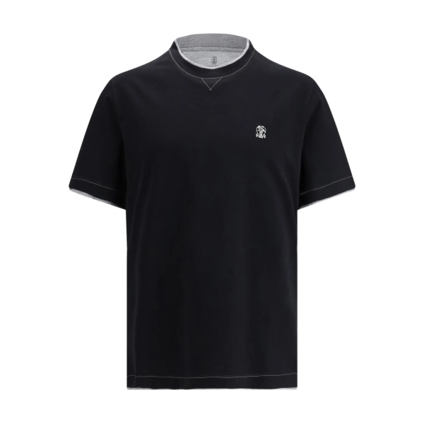 embroidered-logo T-shirt