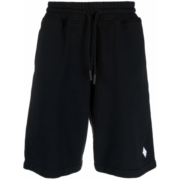 embroidered-motif track shorts